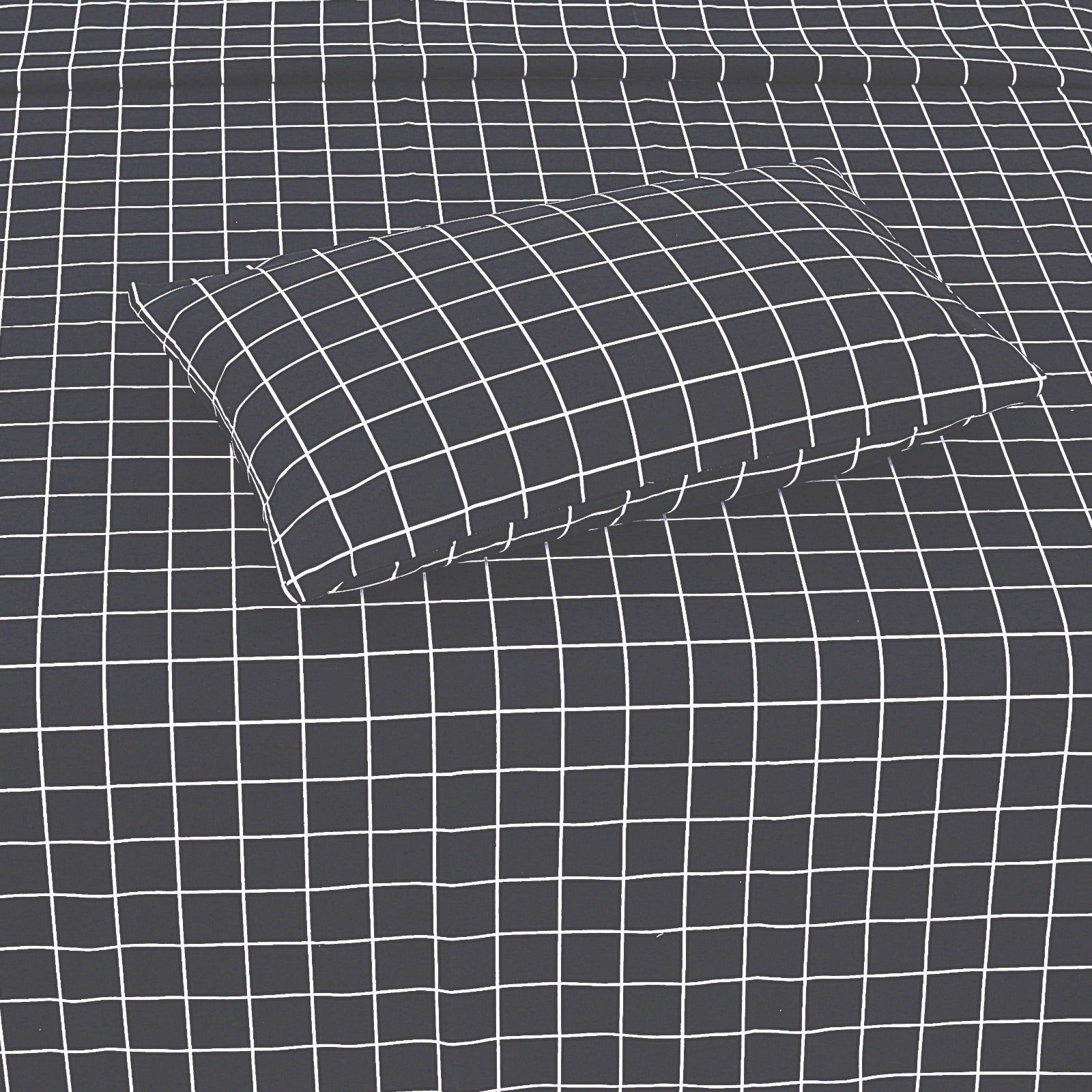 Charcoal Geometry - Cotton